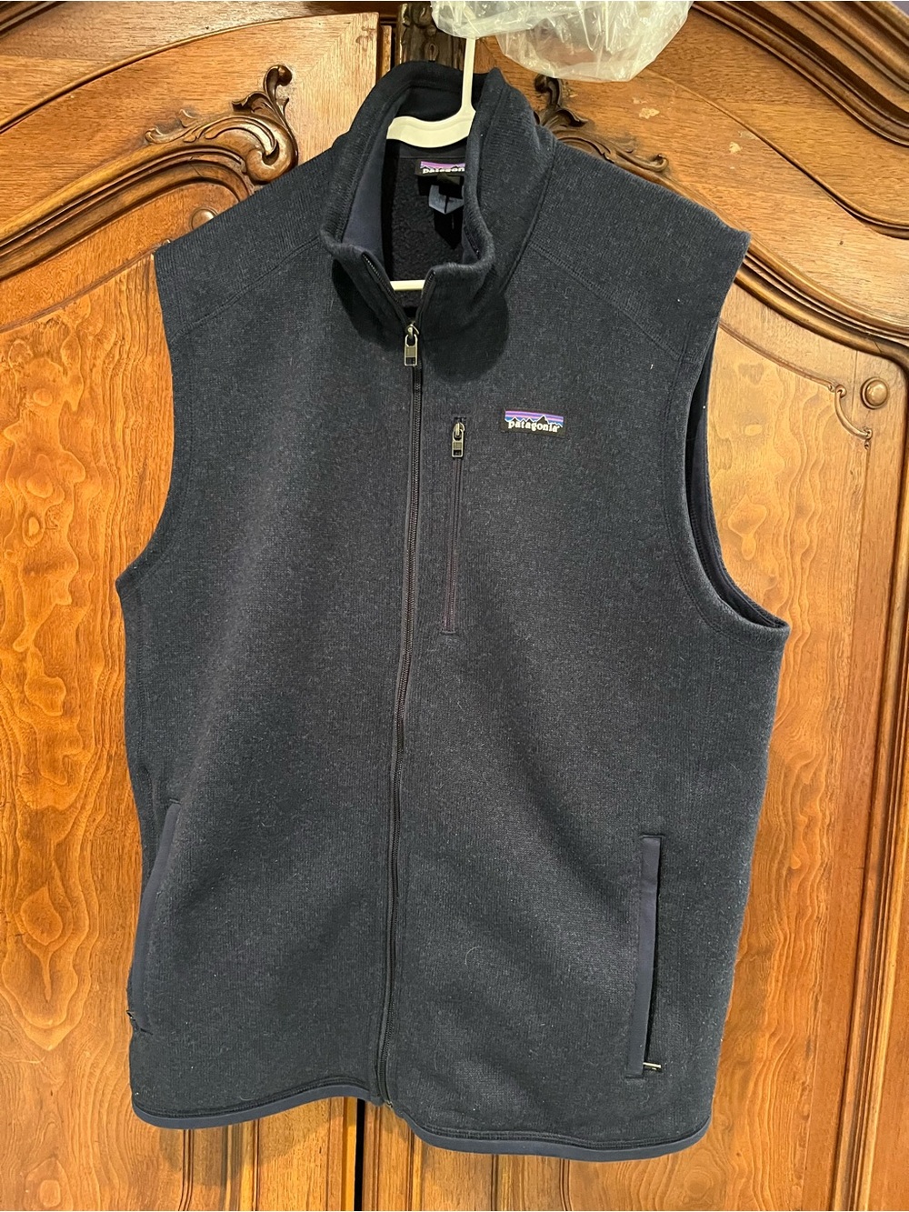 Patagonia Navy Men's Full-Zip Fleece Vest